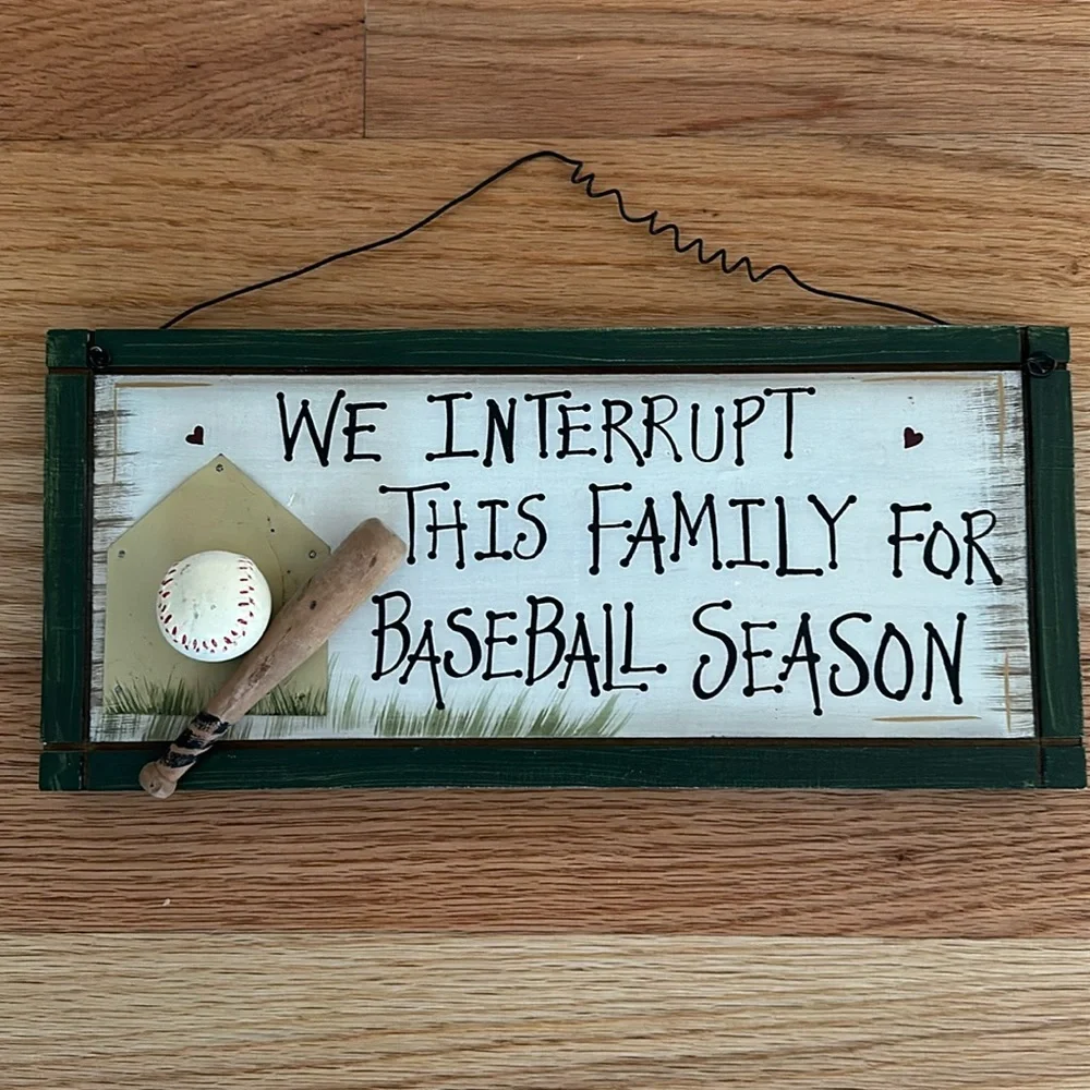 Baseball Sign - Picture 1 of 4
